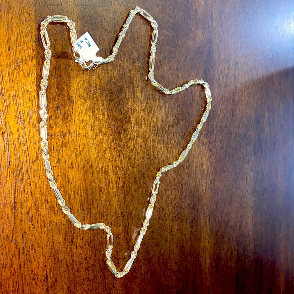 14kt solid yellow gold Milano chain